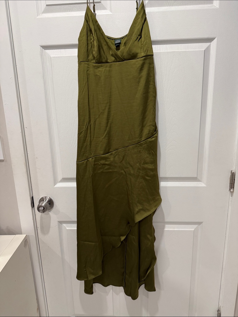 wild fable Olive Green Maxi Slip Dress